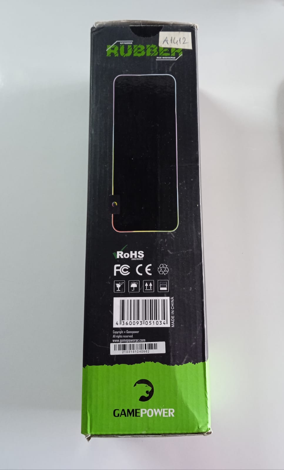 GAMEPOWER GP700 RGB RUBBER GAMING 700x300x4 MOUSEPAD
