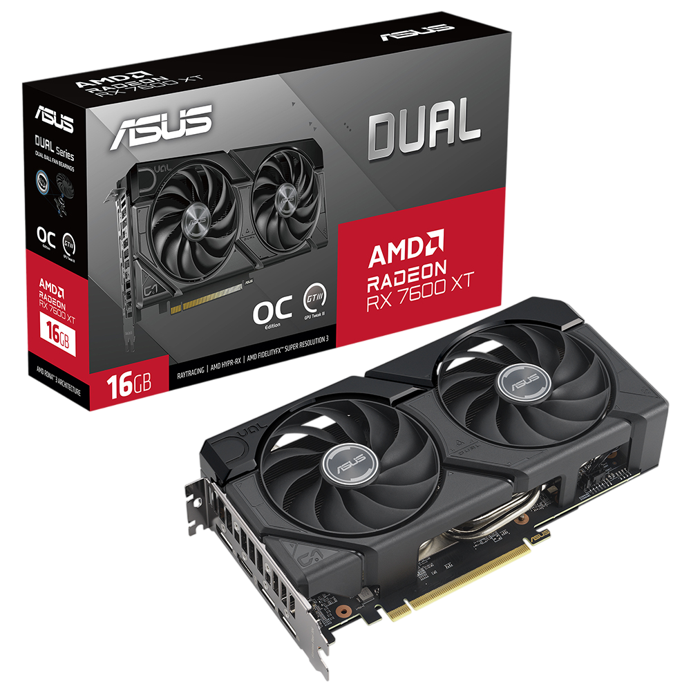 Asus DUAL-RX7600XT-O16G 16Gb GDDR6 Hdmi Dp 128Bit