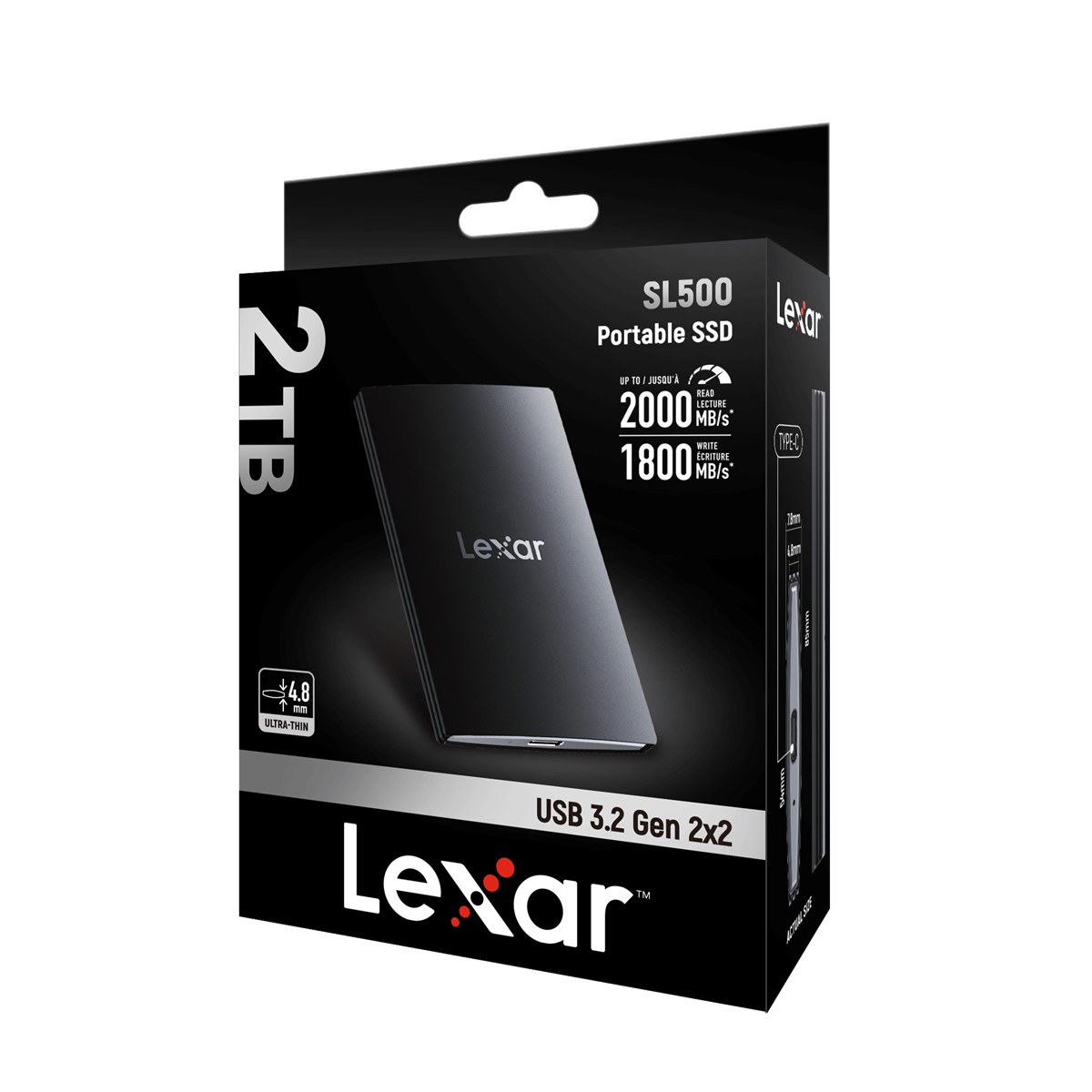 Lexar SL500 LSL500X002T-RNBNG 2TB Taşınabilir SSD Disk