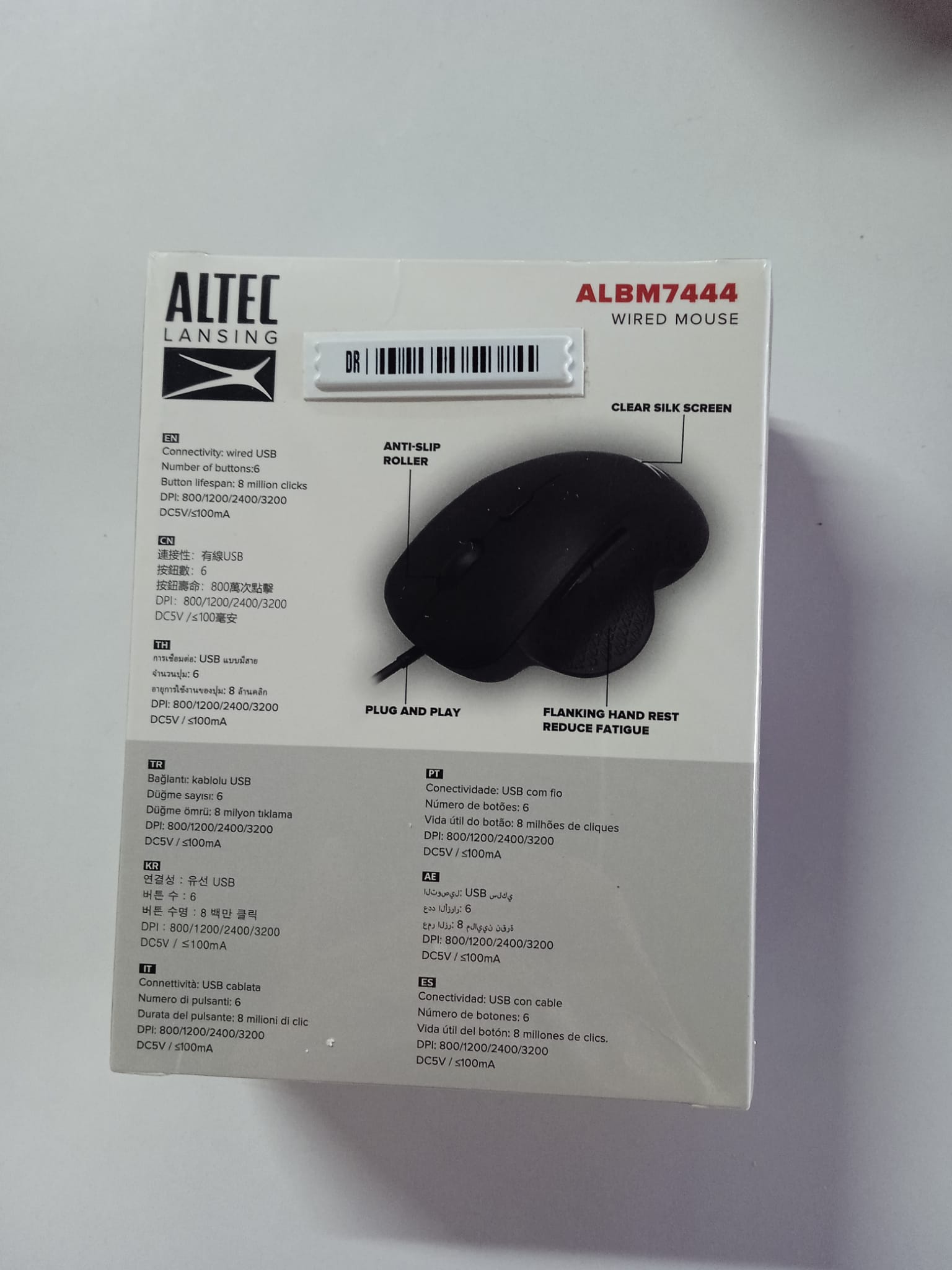 Altec Lansing ALBM7444 Usb Siyah 3200 DPI Optik Mouse (OUTLET)