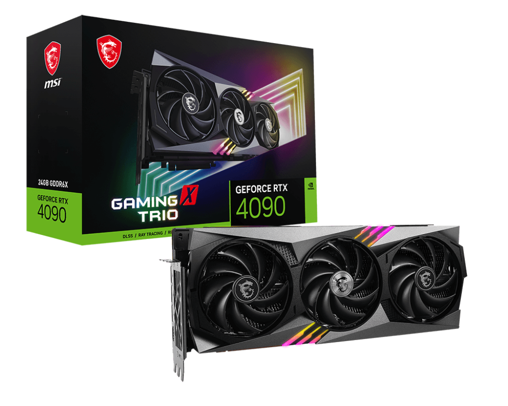 MSI GEFORCE RTX 4090 GAMING X TRIO 24G 24GB GDDR6X DP HDMI 384Bit