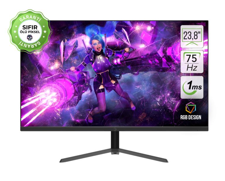 GamePower ACE A10 23,8 1Ms 75Hz VA FHD RGB Gaming Monitör