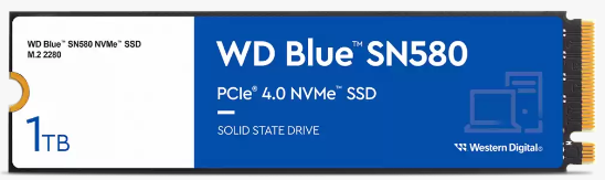 WD Blue SN580 1TB WDS100T3B0E  4150-4150MB/s Gen4 M.2 SSD