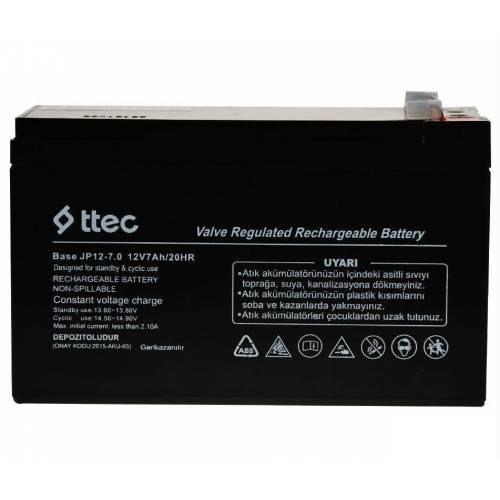 TTEC 12V 7Ah Base Bakımsız Kuru Akü