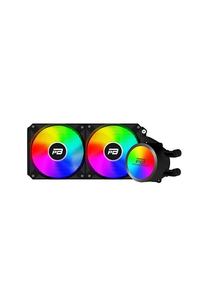 GameBooster PRIME P240B Rainbow Fanlı LGA1700/AM5 Uyumlu 240mm CPU Siyah Sıvı Soğutma Sistemi