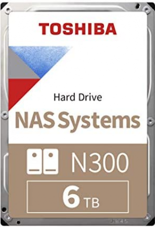 Toshiba N300 HDWG460UZSVA 6TB 7200Rpm 256MB SATA 3 NAS Harddisk