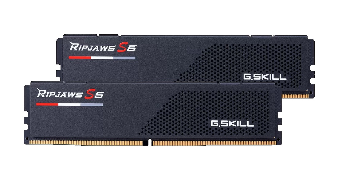GSkill Ripjaws S5 Siyah DDR5 6400Mhz CL36 32GB (2X16GB) DUAL (36-48-48-102) 1.35V Ram