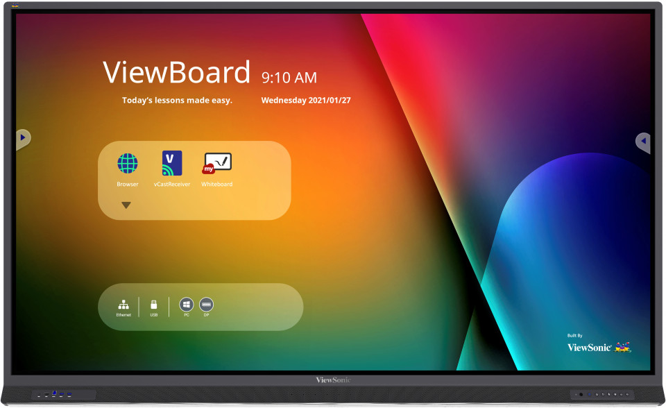 ViewSonic IFP6552-1B Viewboard 65" Android 9 LCD 4K Ultra HD Dokunmatik İnteraktif Ekran