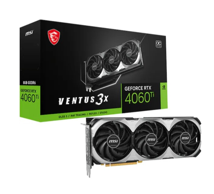 MSI RTX4060TI Ventus 3X 8G OC GDDR6 128Bit Ekran Kartı