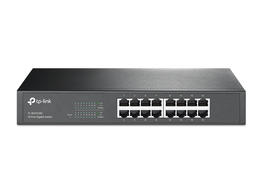 Tp-Link TL-SG1016D 16-Port 10/100/1000 Yönetilemez Switch