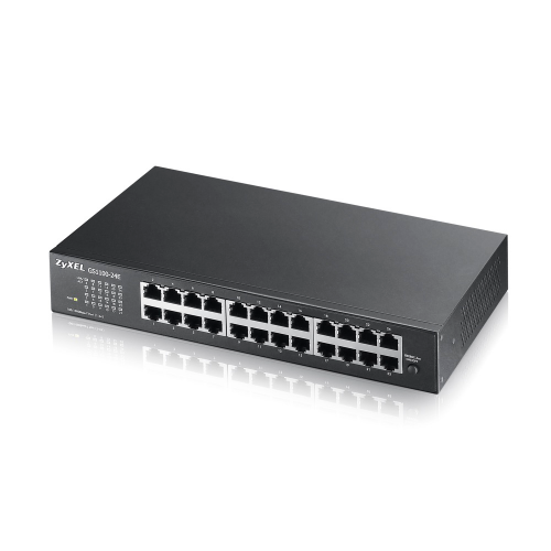 ZyXEL GS1100-24E V3 24 Port GigaBit Yönetilemez Sessiz Rackmount Switch