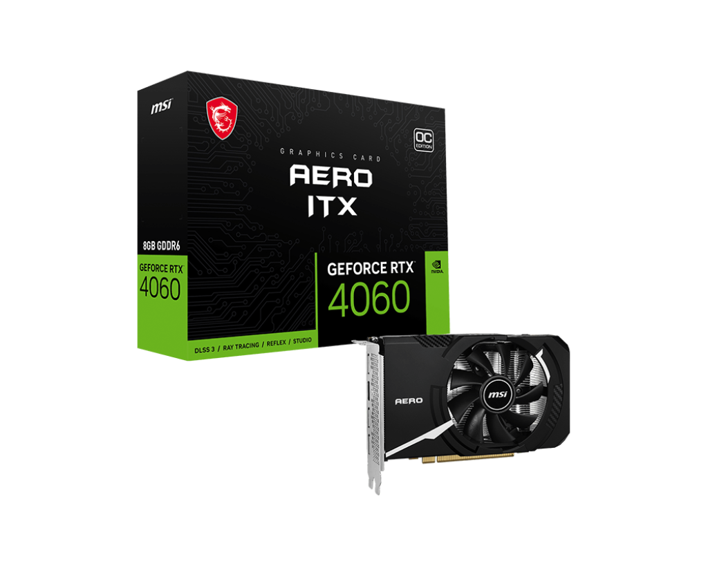MSI GeForce RTX 4060 8GB Aero ITX 8G OC RTX4060