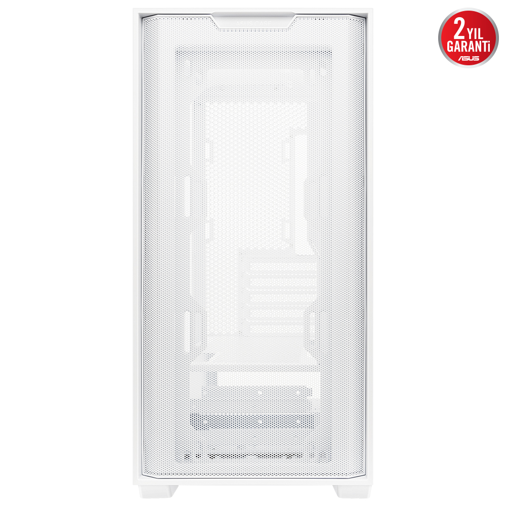 Asus A21 360 MM Soğutucu Alanı 380 MM 'E Kadar GPU Alanı Standart ATX PSU Deskekli Gizli Kablo Bölmeli Micro-ATX Kasa Beyaz
