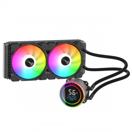 GamePower Skadi Round 240 ARGB AM5/LGA1700 Sıcaklık Ekranlı Sıvı İşlemci Soğutma