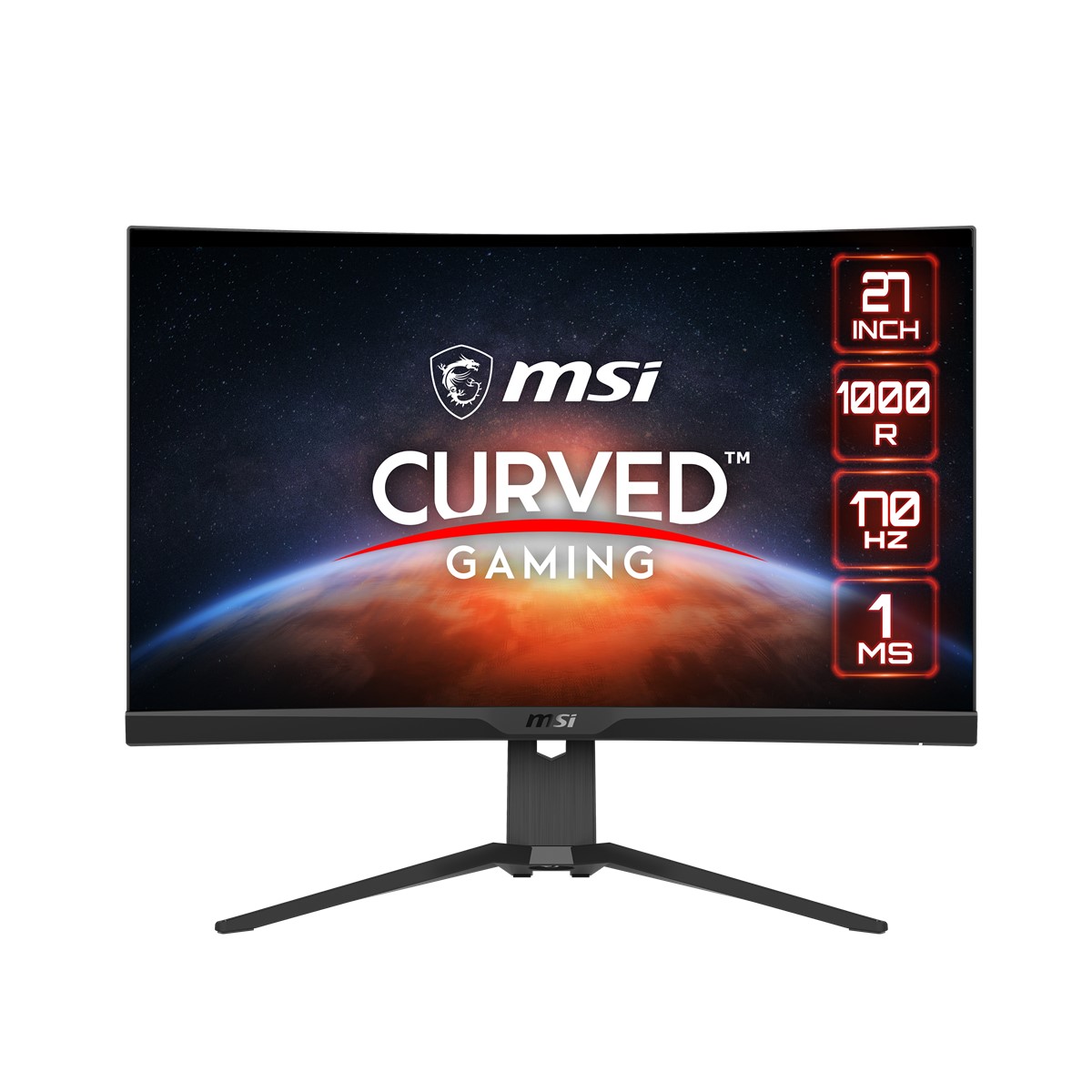 MSI G272CQP 27 Curved 1000R VA 2560X1440 (WQHD) 16:9 170Hz 1Ms Freesync Premium Gaming Monitör
