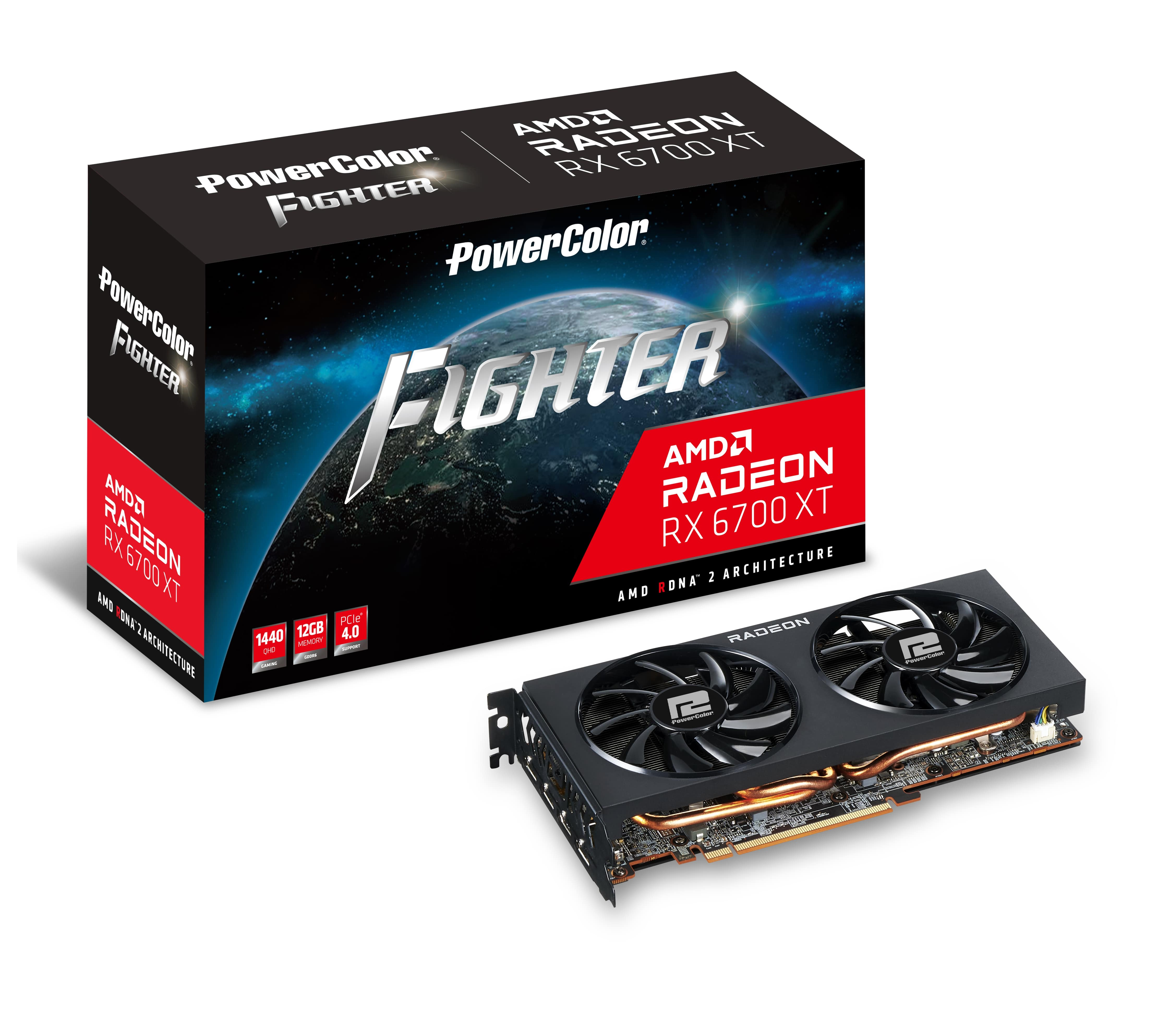 PowerColor Fighter RX 6700 XT AXRX 12GBD6-3DH 192Bit GDDR6 12GB Ekran Kartı