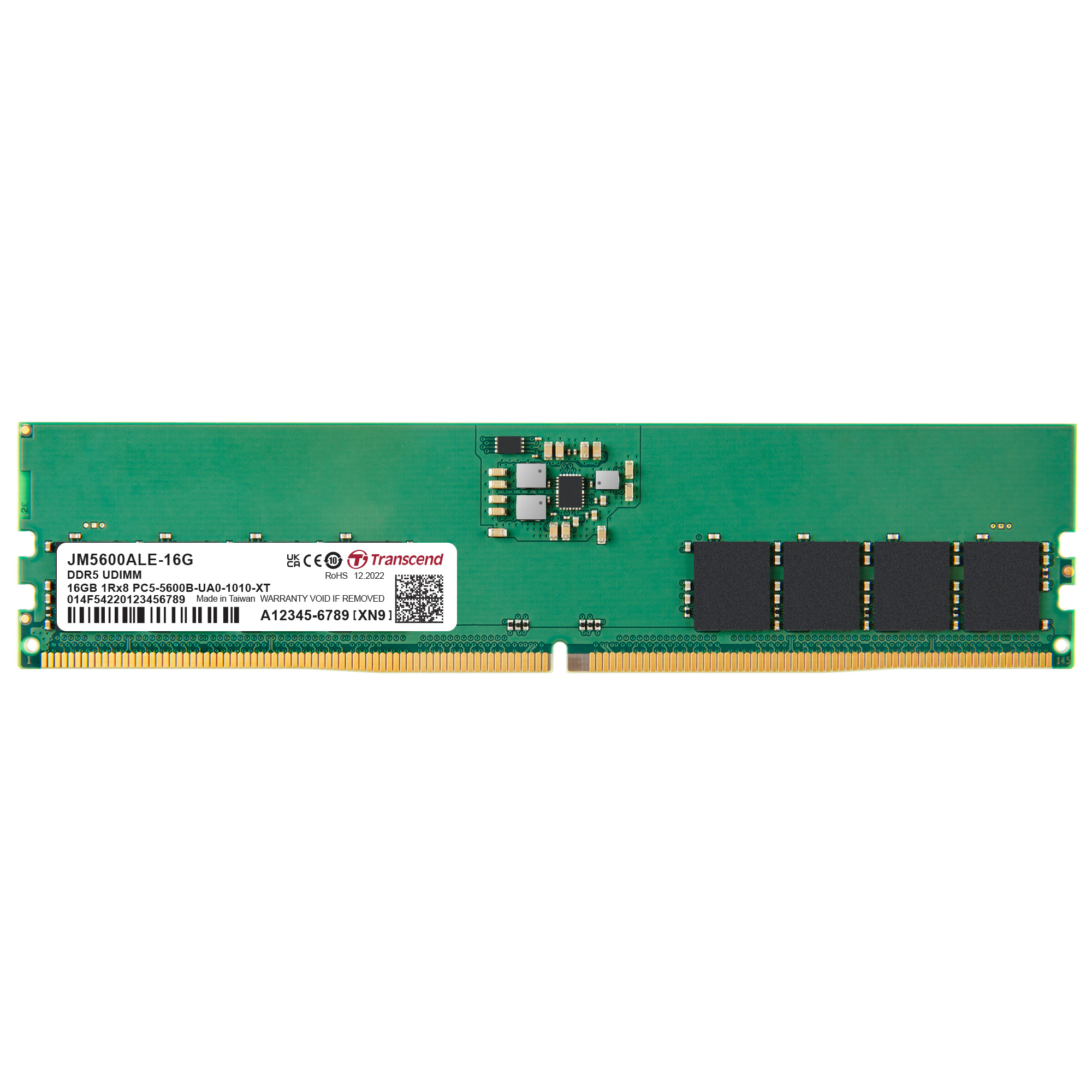 Transcend JM5600ALE-16G DDR5 5600Mhz CL46 1.1V Masaüstü Ram
