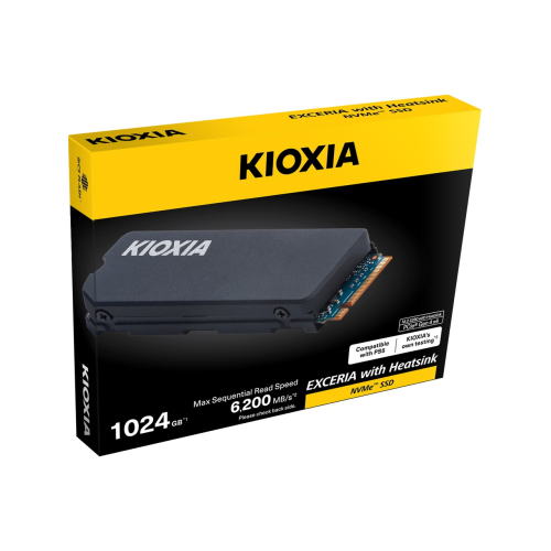 Kioxia Exceria Heatsink G4 LSC11K1T02G8 1TB 6200/4900 Gen4 NVME PCIe M.2 2280 SSD