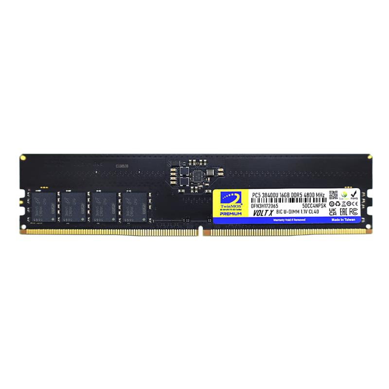 Twinmos 16 gb DDR5 4800mhz  CL40 DT TMD516GB4800U40