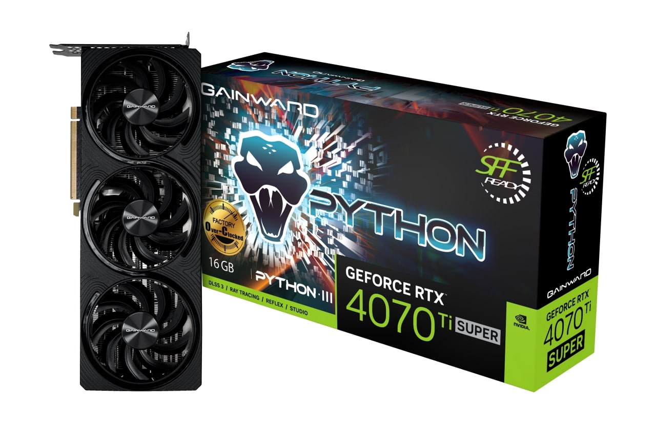 Gainward  RTX4070Ti Super PYTHON III OC 16GB GDDR6X 256Bit Gaming Ekran Kartı