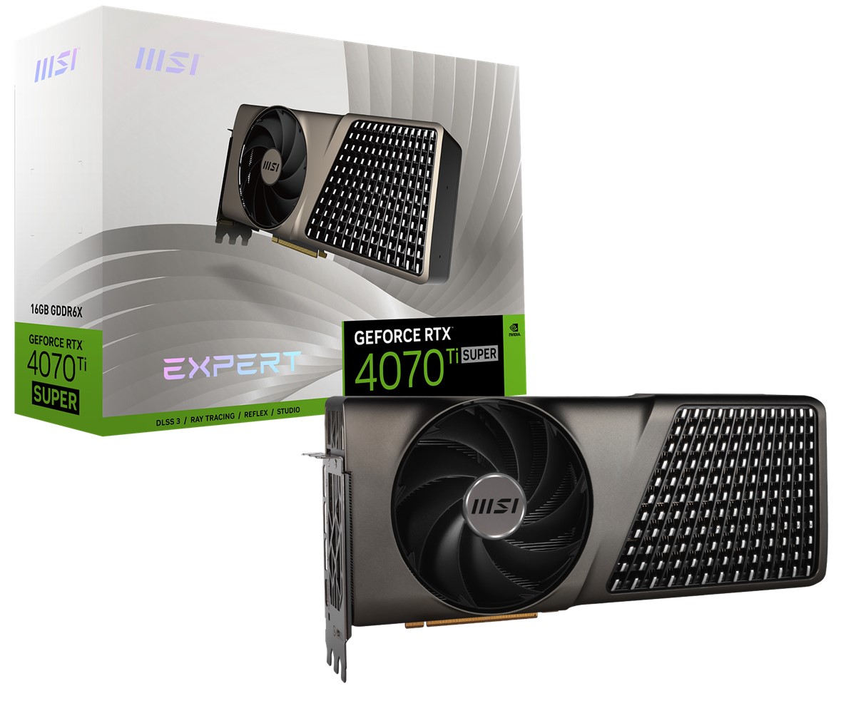 Msi VGA Geforce RTX4070 TI Super 16G ExpertRTX4070TIS 16GB GDDR6X 256B DX12 PCIE 4.0 X16 (3XDP 1XHDMI)