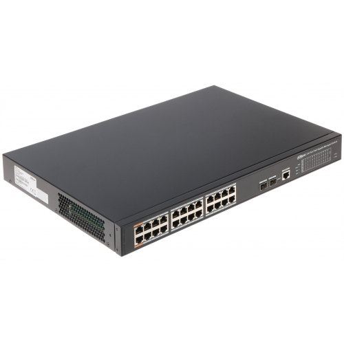 Dahua PFS4226-24GT-360 24GE PoE Port (24xPoE 360W) 2xSFP Yönetilebilir Switch