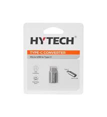 Hytech HY-XO30 Gümüş MicroUSB 5pin F to Type C M Metal Gövdeli Çevirici
