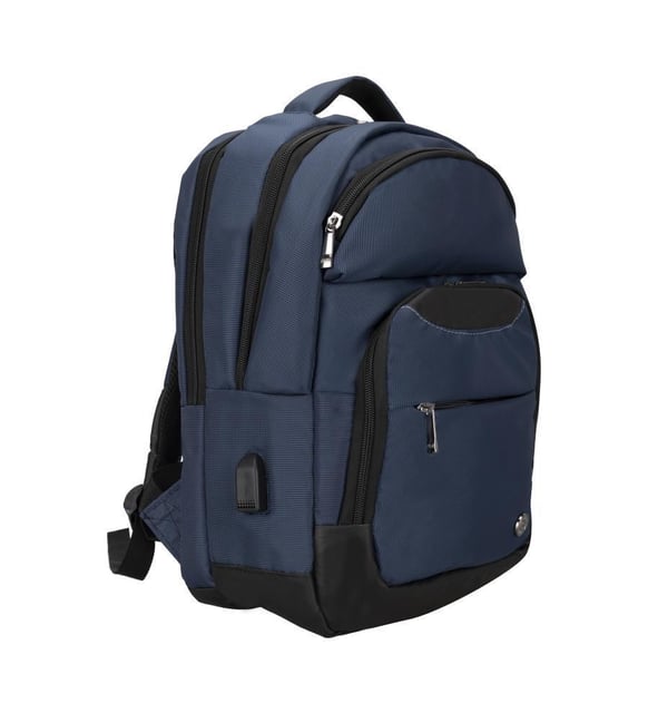 Plm Monza-Usb 17 İnç Lacivert  Notebook Sırt Çantası