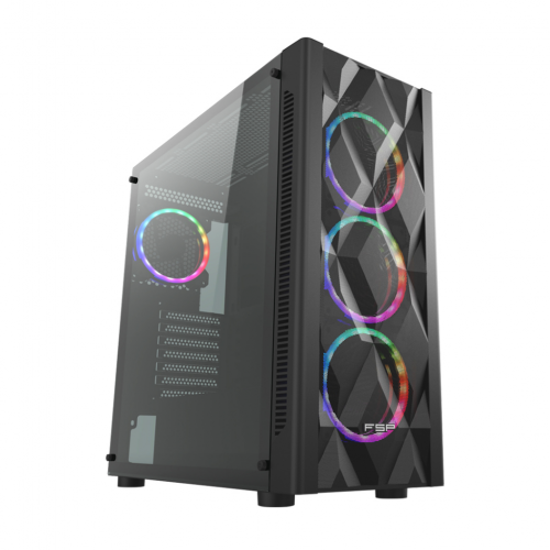 FSP CMT595AL 850W 80+Bronze Mid Tower E-ATX Siyah RGB Gaming Kasa