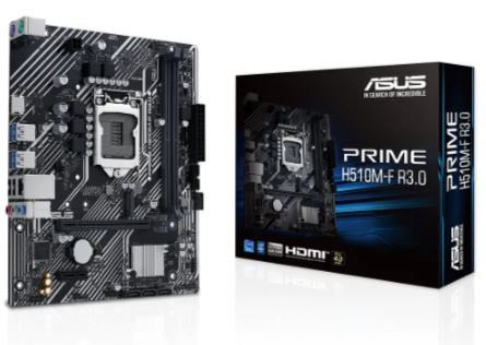 Asus Prime H510M-F R3.0 2xDDR4 M.2 HDMI 10-11.Nesil LGA1200 Soket Anakart