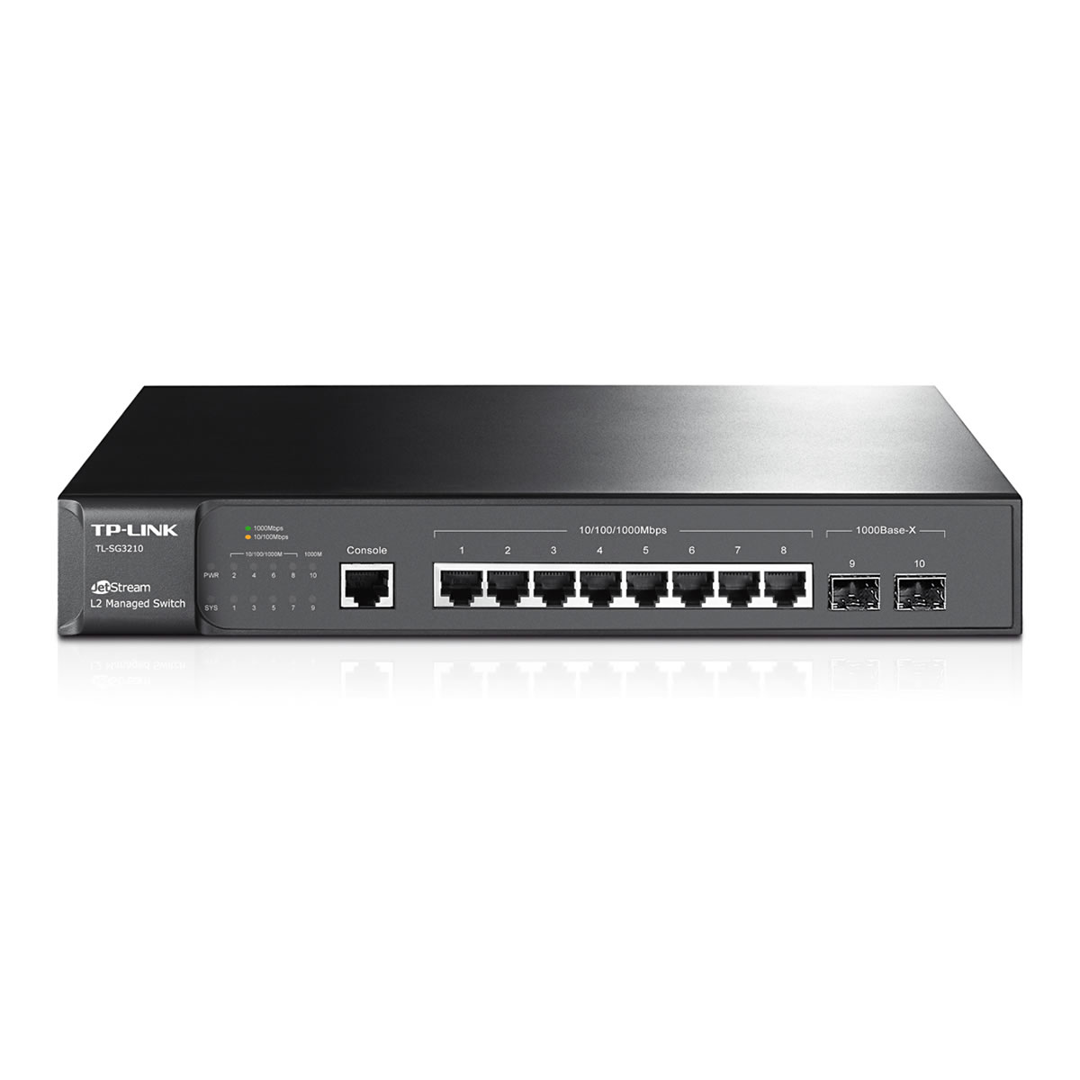 TP-Link TL-SG3210 JetStream 8 Port Gigabit L2 2 SFP Slotlu Yönetilebilir Switch