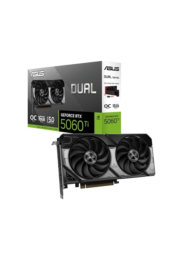 Asus RTX 5060 TI Dual OC Edition DUAL-RTX5060TI-O16G 128Bit GDDR7 16GB Ekran Kartı