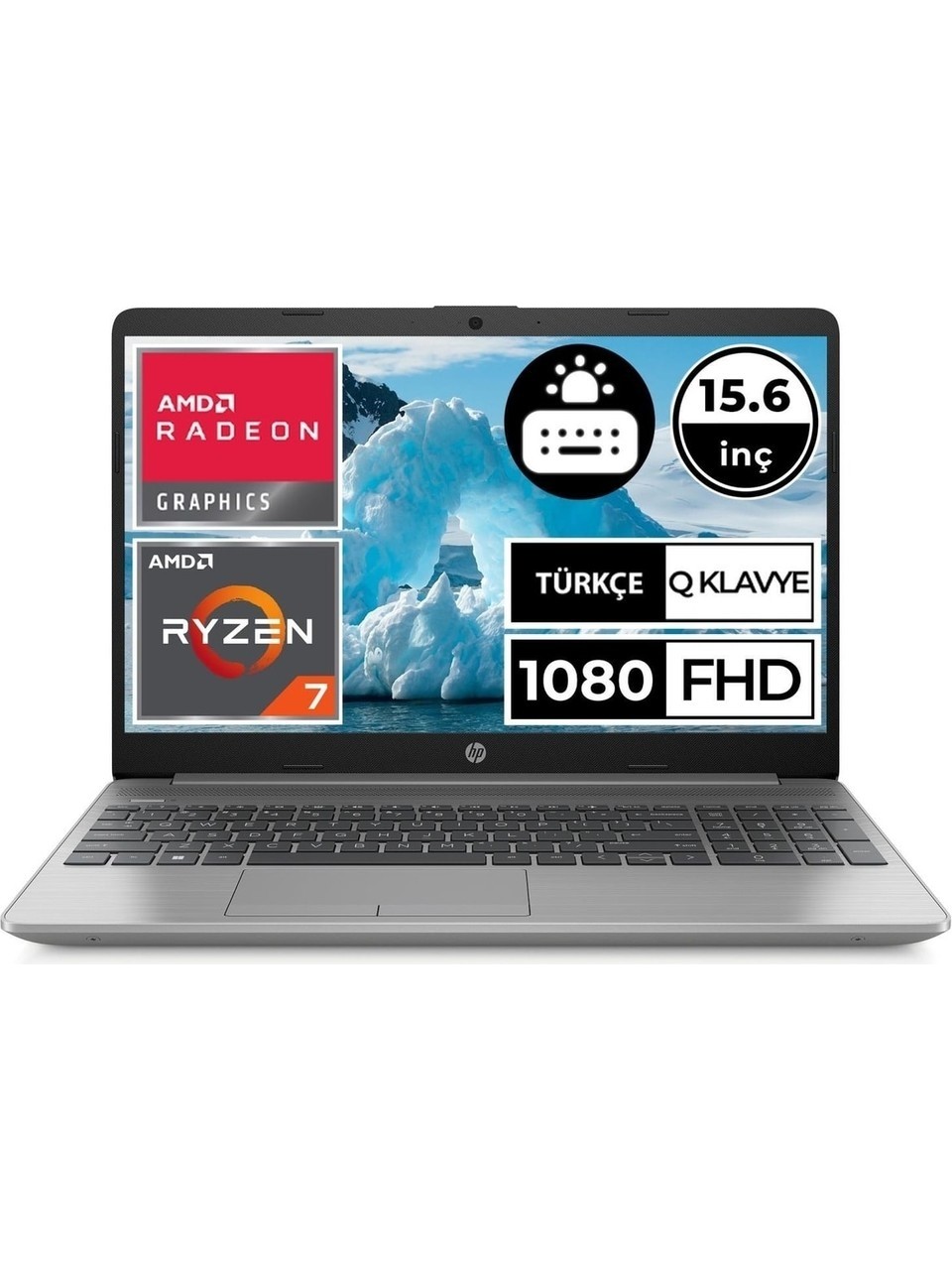 HP 250 G10 3Z6G3ES Ryzen 7-7730U 16GB 512SSD 15.6 FreeDOS Laptop