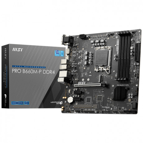 Msı Pro B660M-P DDR4 4600(OC) HDMI VGA DP M.2 1700p Anakart