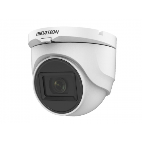 Hıkvısıon DS-2CE76D0T-ITPFS 2Mpix, 20Mt Gece Görüşü, 2,8mm Lens, Dahili Mikrofon, Plastik Dome Kamera