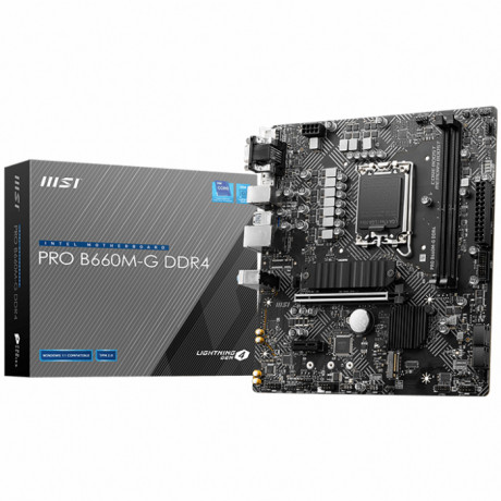 Msı Pro B660M-G DDR4 4600(OC) M.2 mATX 1700p Anakart