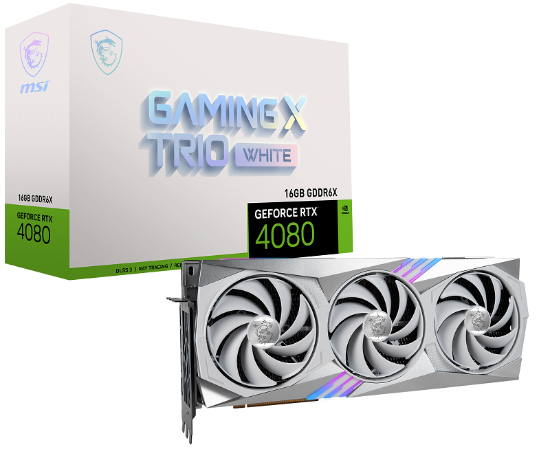 MSI RTX 4080 16GB Gaming X Trio White 256 Bit GDDR6X Ekran Kartı