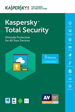 Kaspersky TOTAL SECURITY 3 Kullanıcı 1 YIL Kutulu Ürün