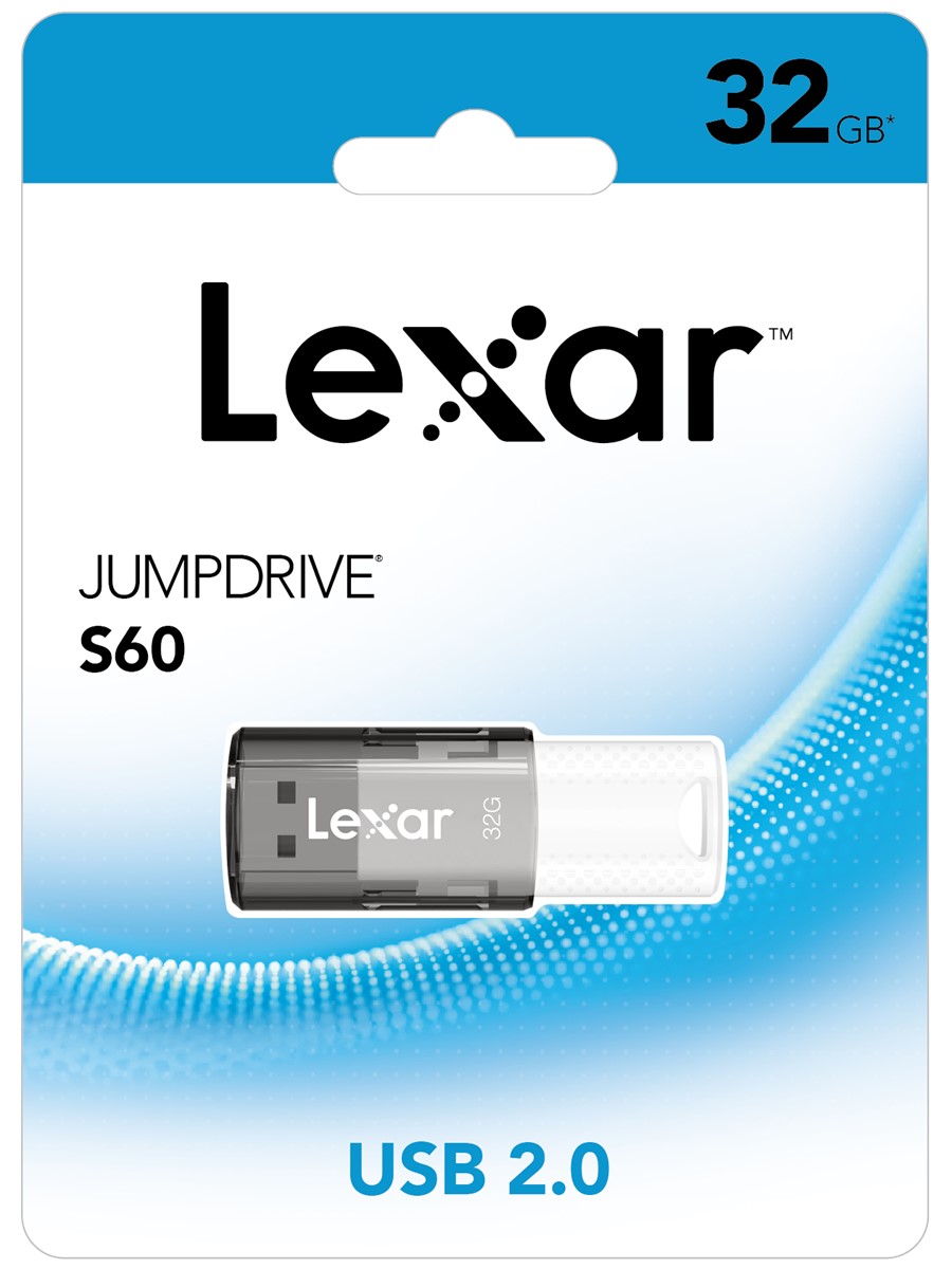 Lexar 32GB LJDS060032G-BNBNG JumpDrive S60 USB 2.0 Flash Drive
