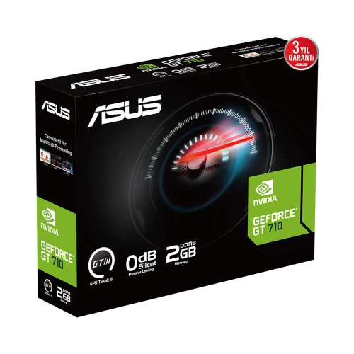 Asus GT710-SL-2GD3-BRK-EVO 2Gb DDR3 64Bit 1xD-SUB 1xHDMI 1xDVI Ekran Kartı