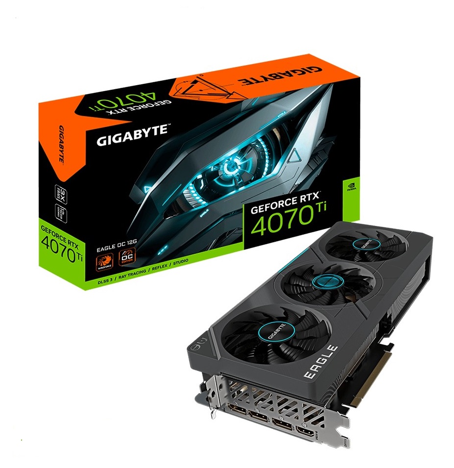 Gigabyte RTX 4070 TI Eagle OC GV-N407TEAGLE OC-12GD 192 Bit GDDR6X 12 GB Ekran Kartı