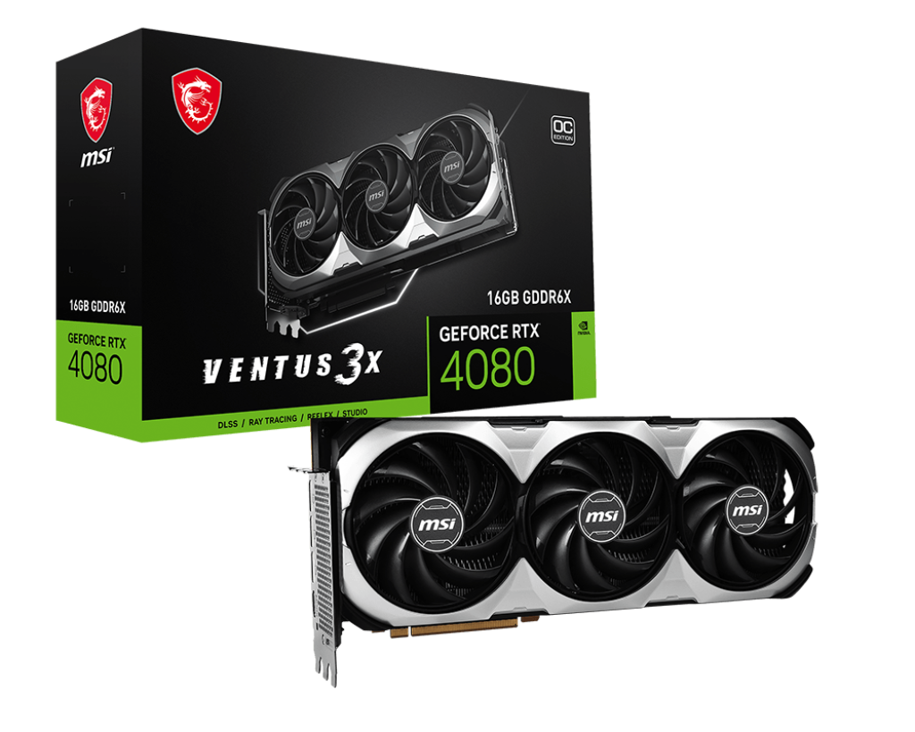 MSI RTX 4080 Ventus 3X OC 256 Bit GDDR6X 16 GB Ekran Kartı