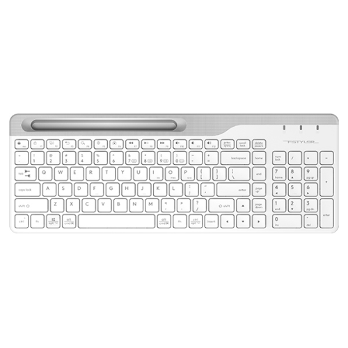 A4 TECH FBK25 Kablosuz Bluetooth Türkçe Q Multimedya Beyaz Klavye