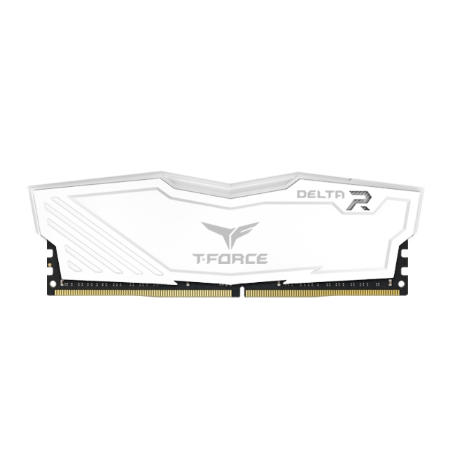 Team T-Force Delta RGB White 8GB (1x8GB) 3600MHz CL18 DDR4 Gaming Ram TF4D48G3600HC18J01
