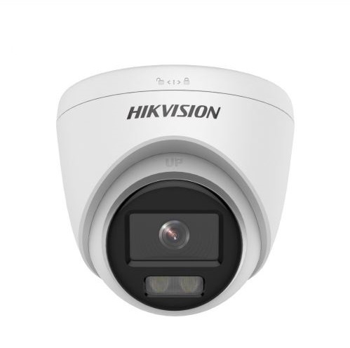 Hıkvısıon DS-2CD1327G0-LUF 2Mpix, 2,8mm Lens, H265+, 30Mt Gece Görüşü, Dahili Mikrofon, Color Vu Lite, Full Time Color, Dome IP Kamera