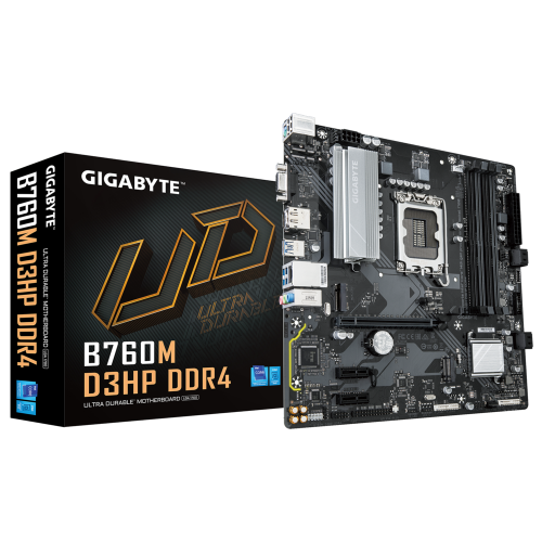 Gigabyte B760M D3HP DDR4 4xDDR4 2xM.2 DP HDMI VGA LGA1700 Anakart