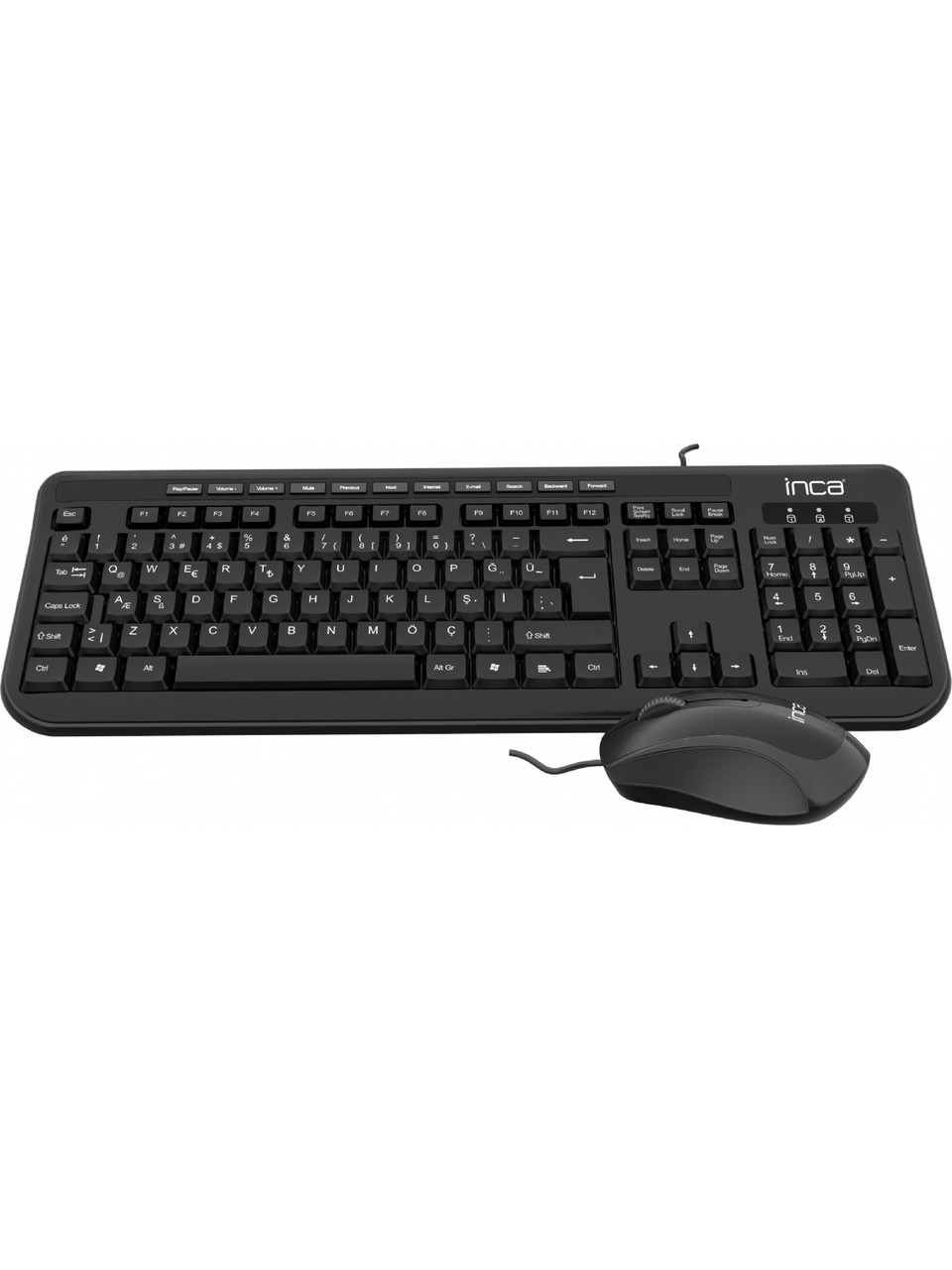 Inca IMK-374U Multimedya Usb Q Klavye Mouse Set
