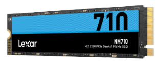 Lexar NM710X 500GB LNM710X500G-RNNNG PCIe GEN 4X4 M.2 NVMe 5000-2600Mb/s SSD