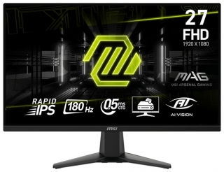 MSI 27 Mag 275F Full HD 16:9 Flat Rapid IPS 180Hz 0.5ms Adaptive Sync Gaming Monitör