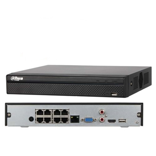 Dahua NVR2108HS-8P-T 8 mpix H265 8kanal Poe Video 1 HDd 1080P Kayıt 80MBPS Bant Genişliği Nvr- Dvr Kayıt Cihazı